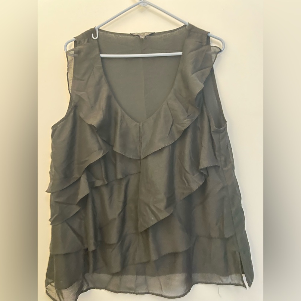 Plus Size Addition Elle Ruffled Blouse